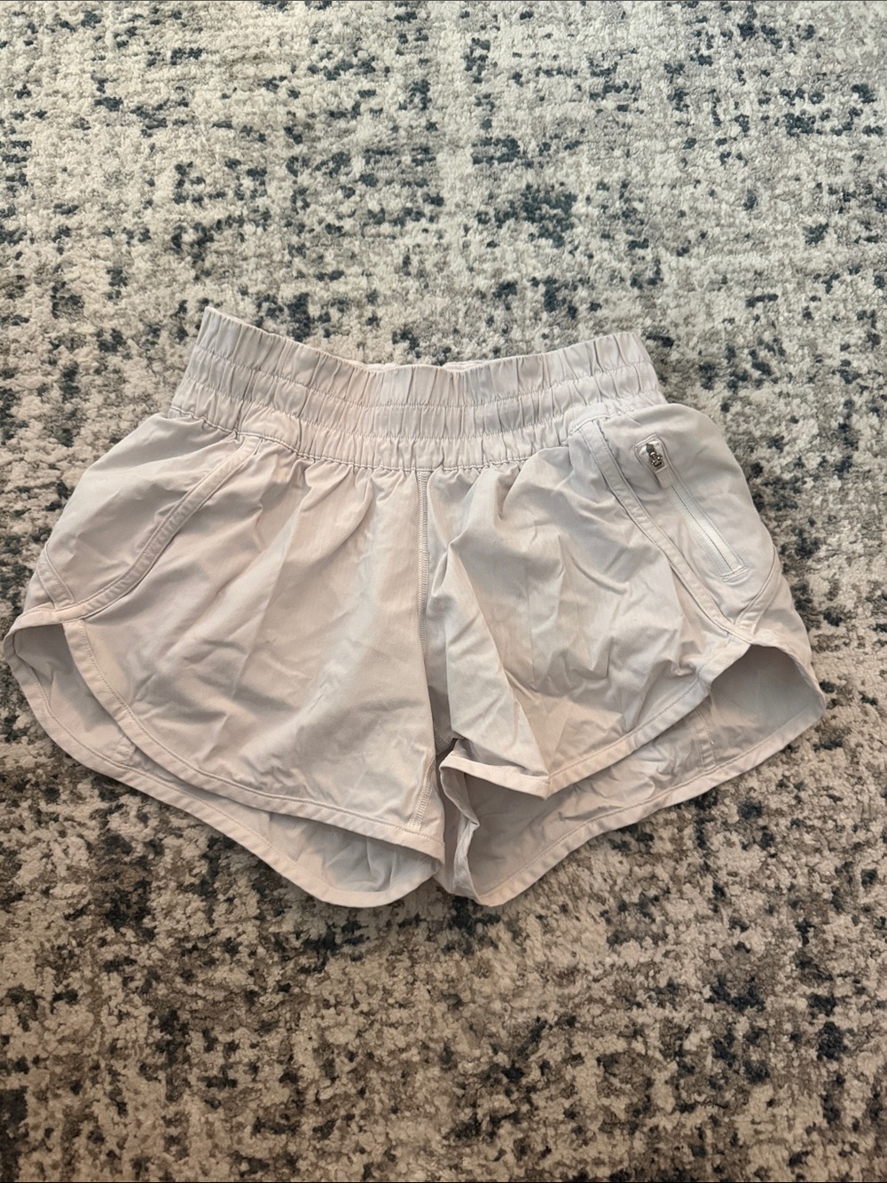 lululemon athletica Light Beige Athletic Running Shorts